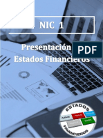 Nic 1, Presentacion de Estados Finacieros