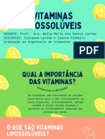 Vitaminas lipossolúveis: importância, benefícios e fontes