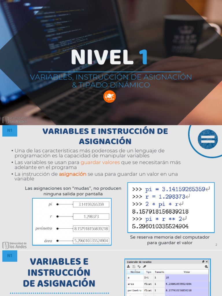 Variables y Tipado Dinámico en Python | PDF | Lenguaje de programación ...