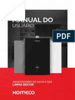 Manual Aquecimento Gas Linha Decor 21