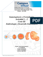  Gametogénesis y Fecundación