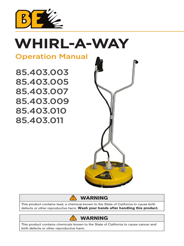 BE Whirl A Way Manual | PDF
