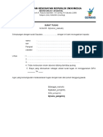 Template Surat Tugas Setjen