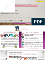 Fecha: Jueves 3 de Septiembre de 2020: Tema: Comparación Numérica Hasta El 20