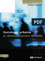 SOCIOLOGIE URBAINE ET DEVELOPPEMENT DURABLE ARTICLE OUVERTURES SOCIOLOGIQUES (42 Pages - 2 Mo)