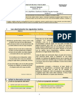 Ficha de Comprensión de Lectura