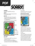 Sorry The Game of Sweet Revenge 2005 Rules | PDF | Gaming | Leisure
