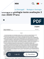 Biologia e Geologia teste avaliação 2 - Apomixia nas plantas