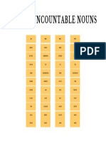 003 List of Uncountable Nouns PDF