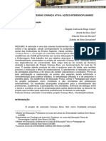 Projeto de Extensão Criança Ativa Ações Interdisciplinares