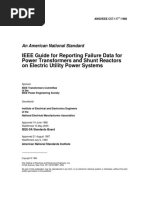 ANSI-IEEE STD C57.117-1986 (IEEE Guide For Reporting Failure Data For Power Transformers and Shunt Reactors On Electric Utility Power Systems)