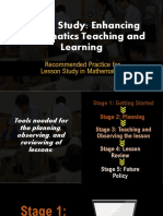 Recommended Practice For Lesson Study in Mathematics