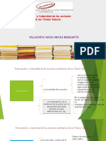 Prescripcion y Caducidad de Las Acciones Derivadas de Los Titulos Valores