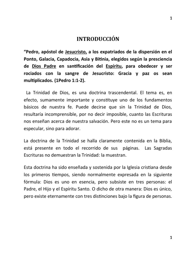 La Trinidad en la Biblia | PDF | La resurrección de Jesús | Jesús