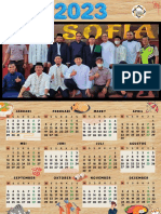 Beige Family Photo 2023 Year Calendar Poster