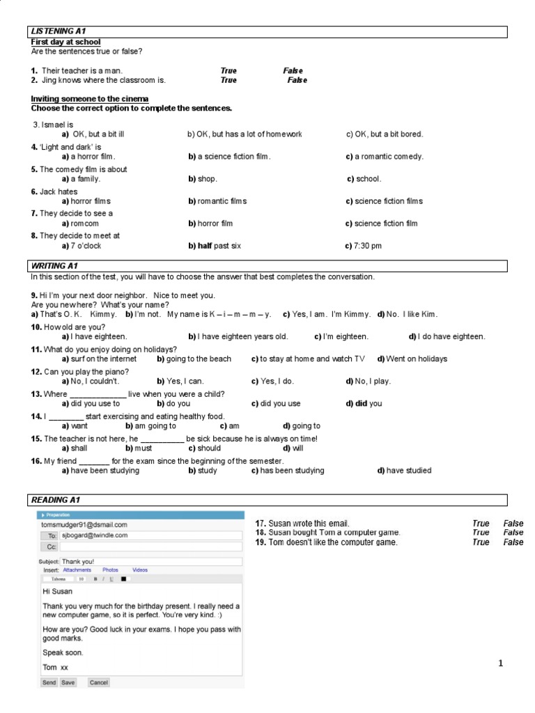 Mock Exam No 1 040518 Pdf Pdf Graffiti