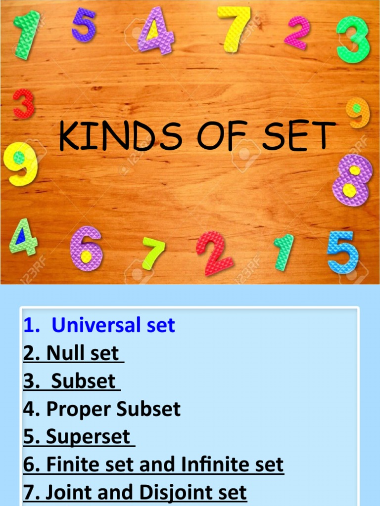 Kinds Of Set Download Free Pdf Set Mathematics Mathematical Objects
