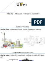 Aula01 - Introdução Á Otimização Matemática
