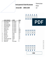 Plan Cafeteria Rencontre de Parents 16 Mars 2023