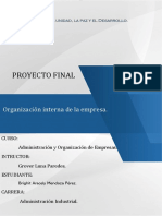 Proyecto Final: Organización Interna de La Empresa