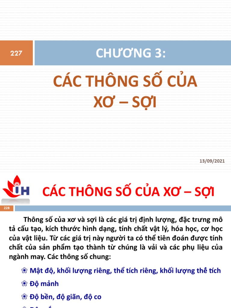 Chuong 3 - Cac Thong So Cua Xo Soi PDF | PDF