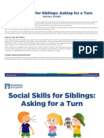 FREE Printable Social Skills For Siblings Asking For A Turn