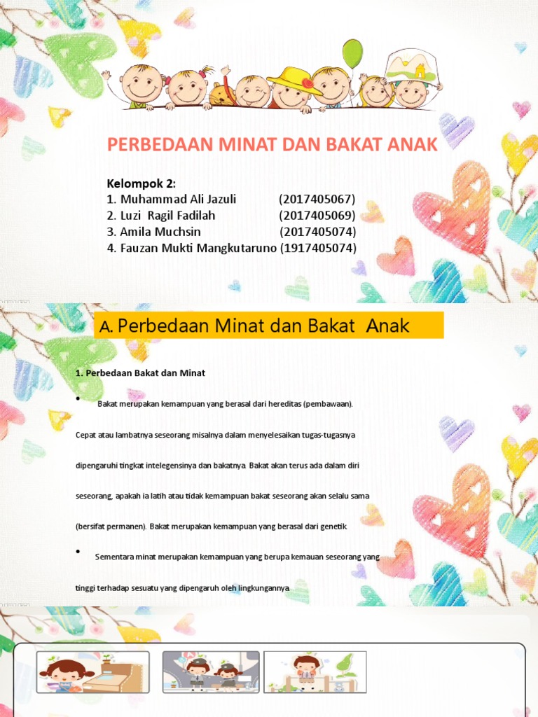 Minat vs Bakat Anak: Perbedaan dan Faktor | PDF