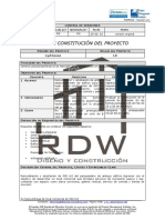 RDW - Acta de Constitución Del Proyecto
