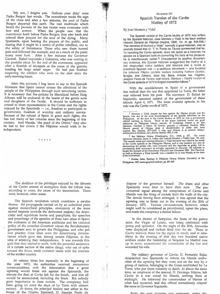 Vidal Spanish Version of The Cavite Mutiny PDF