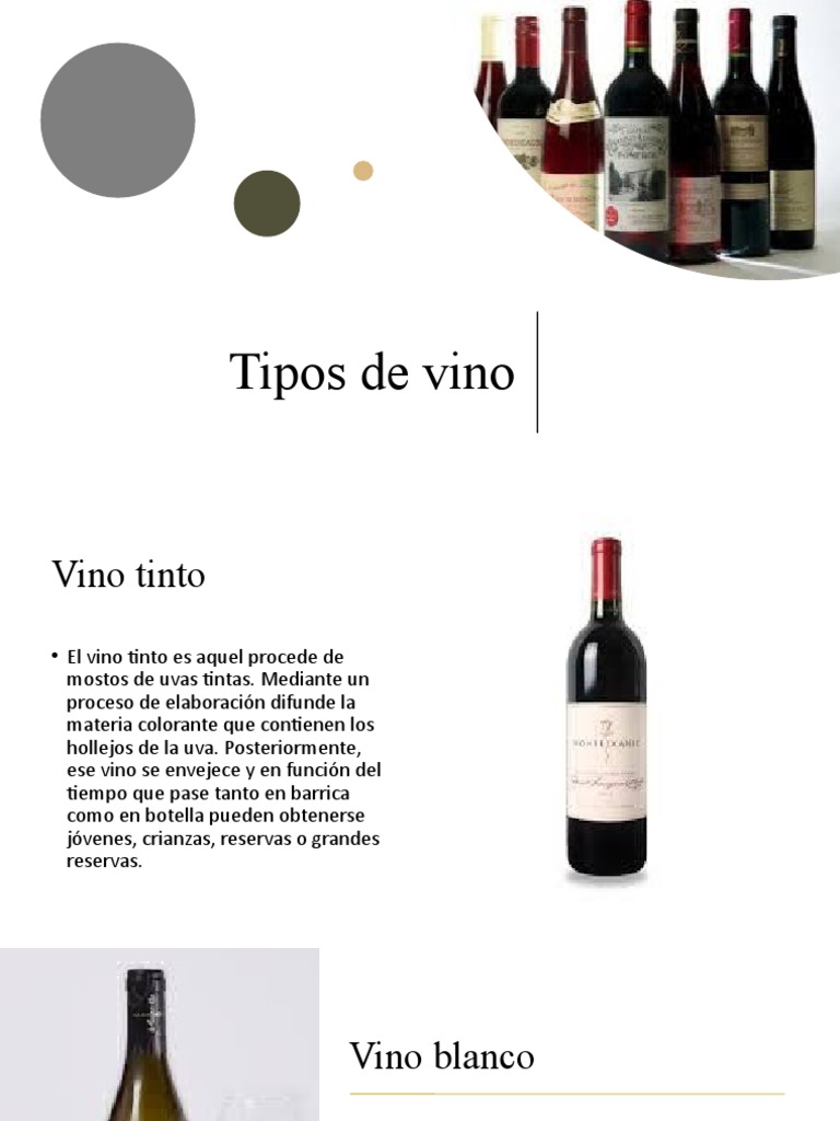 Tipos de Vino y sus Características | PDF