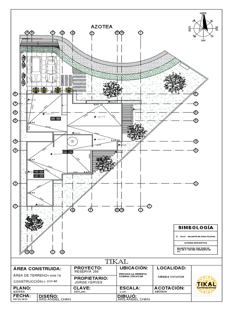 Bajantes Pluviales en Plano de Construcción | PDF