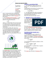 Gravitational and Electric Fields