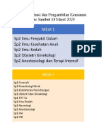 Meja Registrasi Dan Pengambilan Konsumsi Lepas Sambut 13 Maret 2023