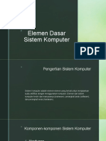 Elemen Dasar Sistem Komputer