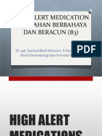 High Alert Medication Dan Bahan Berbahaya Dan Beracun PDF