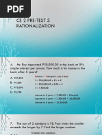 Ce 2 Pre-Test 3 Rationalization