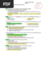 Quiz-Inventory Theory