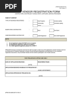 PROLINTAS-New Vendor Registration Form