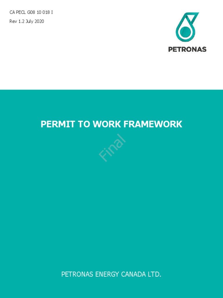 PETRONAS Permit to Work Framework | PDF | Risk | Employment