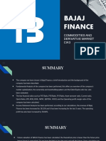 Bajaj Finance: Commodities and Derivative Market Cia3