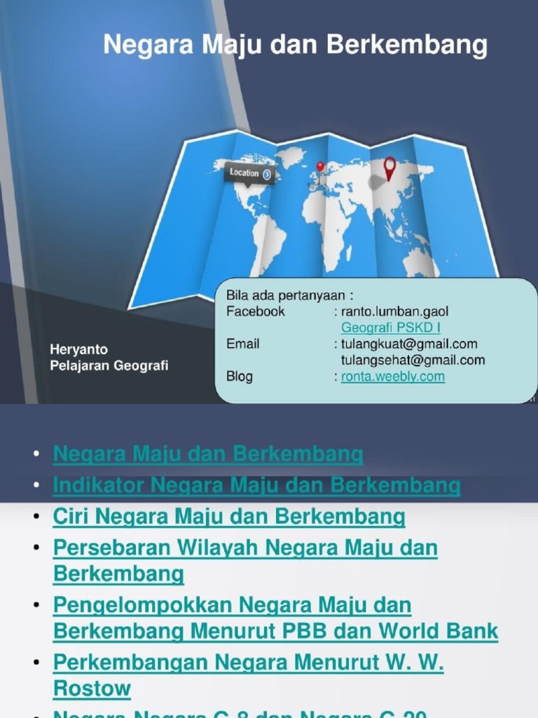 Negara Maju Dan Berkembang | PDF