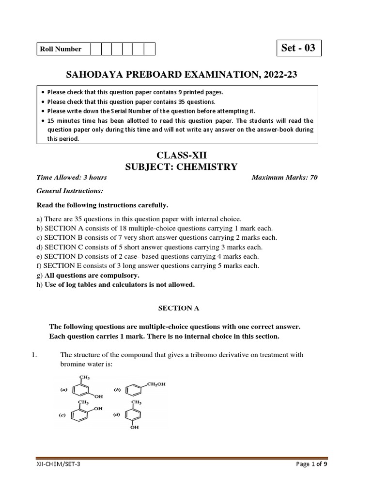 Xii Chemistry Set 3 Qp Download Free Pdf Carbohydrates