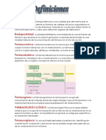 Definiciones de Farmacologia