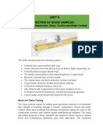 UNIT 3 b.TESTING OF WOOD
