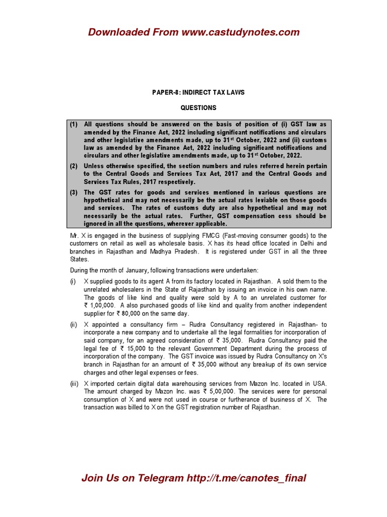 CA Final IDT RTP May 2023 Analysis | PDF | Finance & Money Management