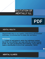 REHABILITATION OF MENTALLY ILL (Final)