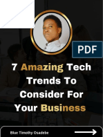 7 Amazing Tech Trends To Consider For Your Business