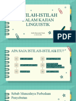 Istilah Linguistik