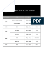 Programa de Protocolo de Bodas (Horas)