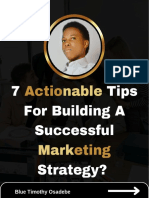 7 Actionable Tips For Building A Successful Marketing Strategy